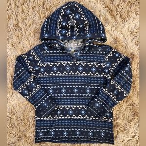 Tea Collection Blue Aztec Print Hooded Longsleeve